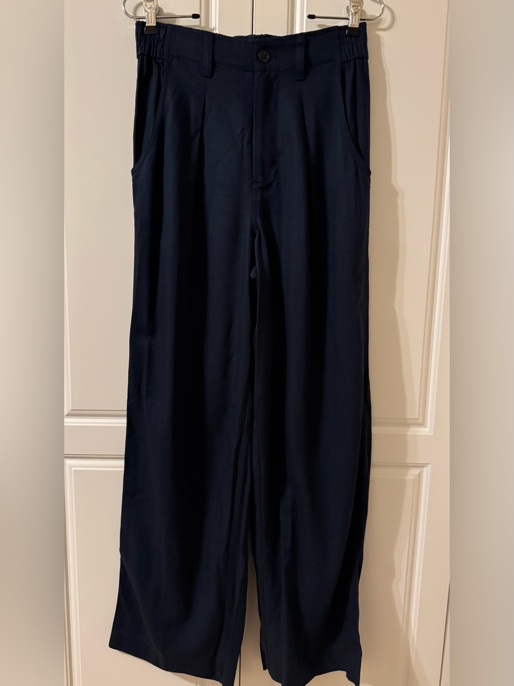 NWOT Madewell The Neale Straight-Leg Pant Navy Blue 2 NI613